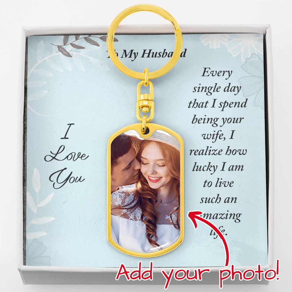 Buyer Upload Graphic Dog Tag Keychain