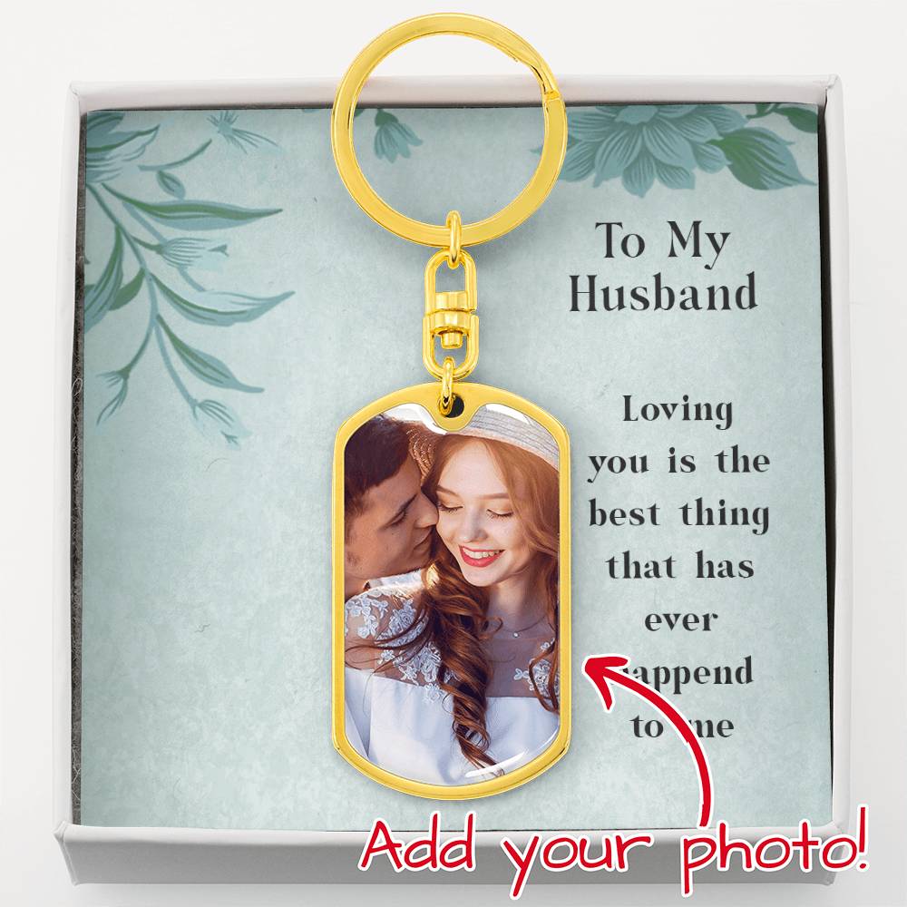 Buyer Upload Graphic Dog Tag Keychain