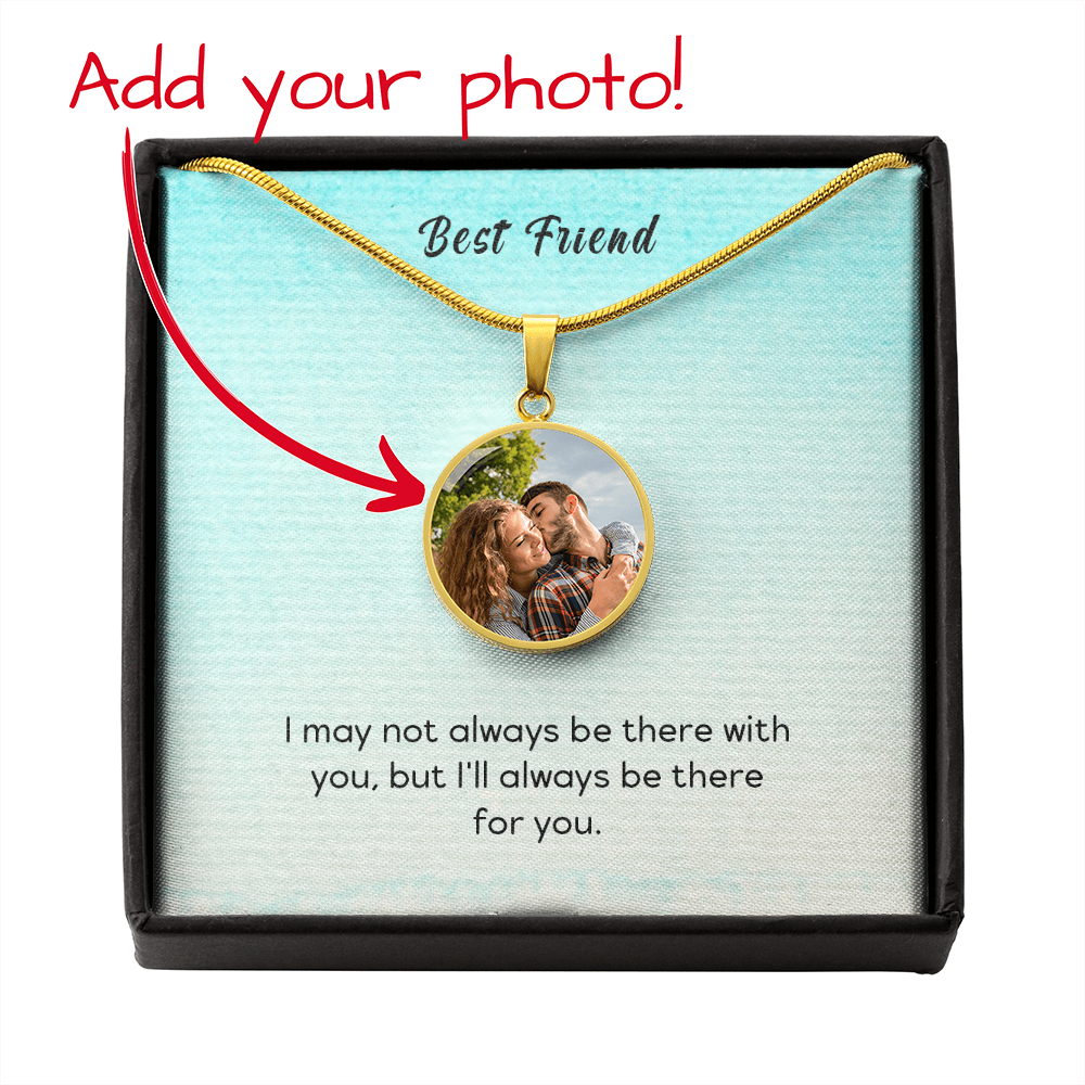 Best Friend – Photo Circle Pendant Necklace