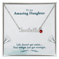 Custom Name Necklace with Birthstone