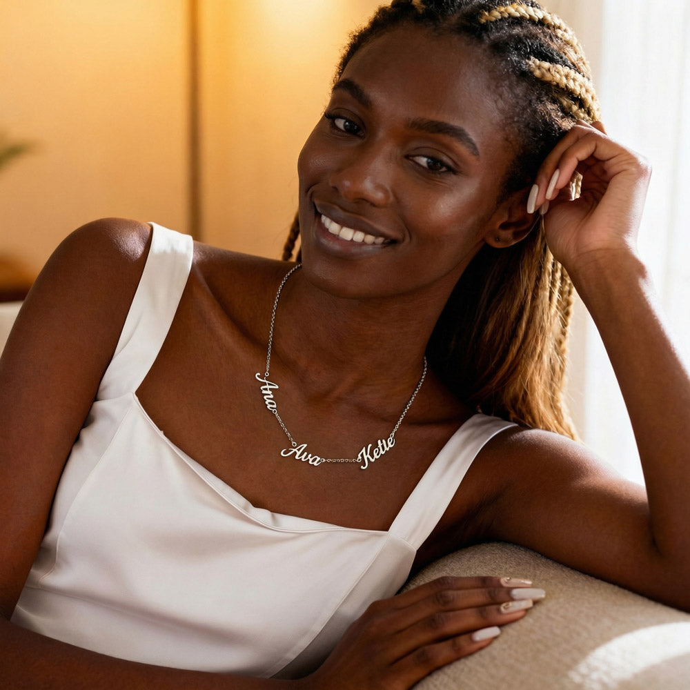 To My Wife Multiple Name Necklace