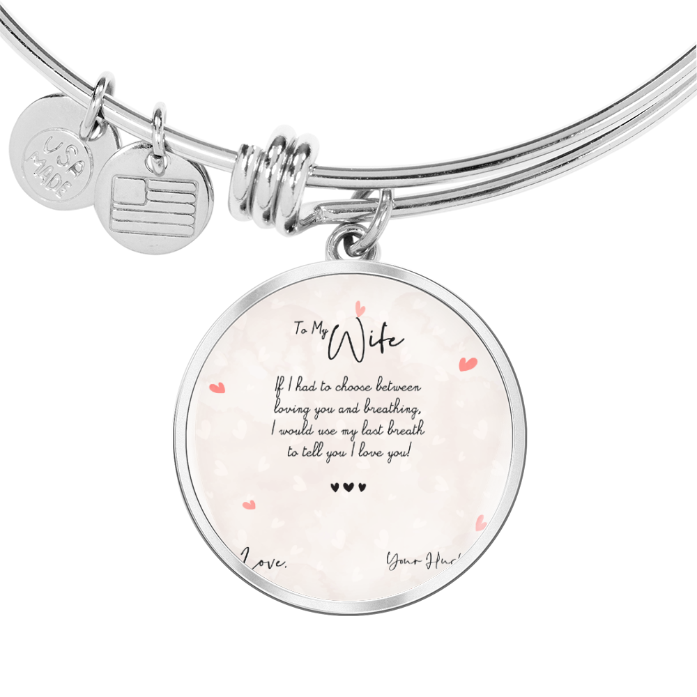 Personalised Photo Circle Bangle Bracelet