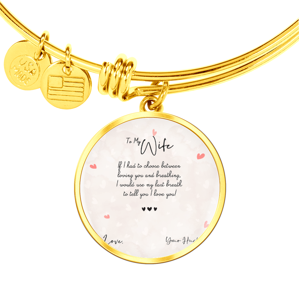 Personalised Photo Circle Bangle Bracelet