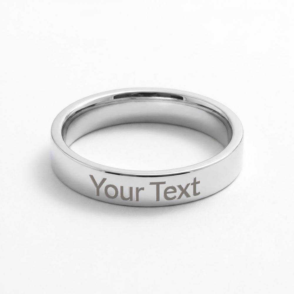 To My Beautiful Wife – Always & Forever Engraved Women’s Ring