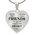 Friends Are Forever Engraved Heart Necklace