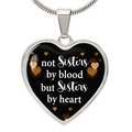 Sisters by Heart Engraved Heart Necklace