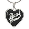 Blessed James 1:17 Engraved Heart Necklace