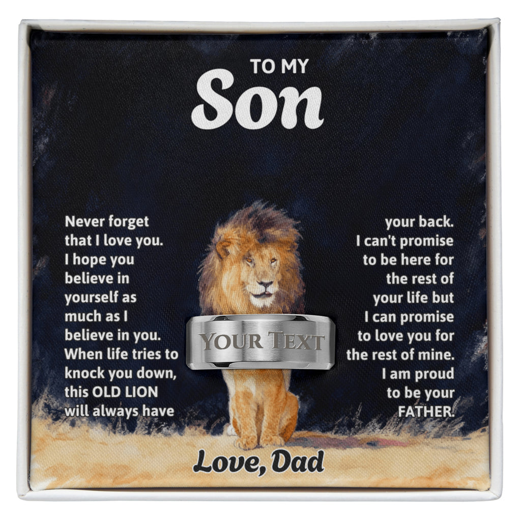 Engraved Men's Ring