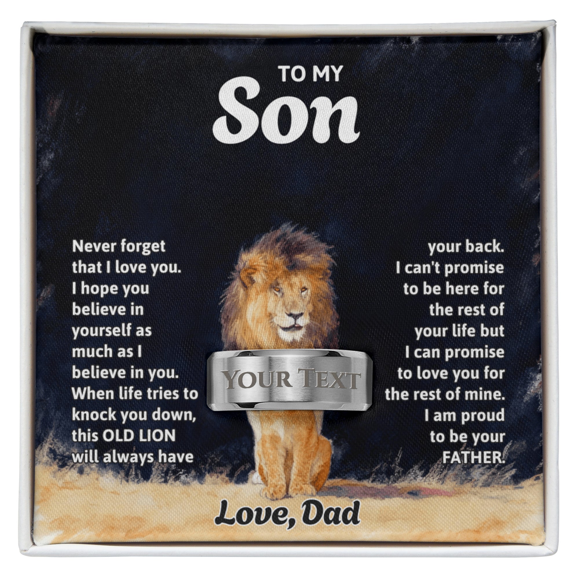 Engraved Men's Ring