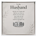 To My Husband – Still the One Engraved Men’s Ring