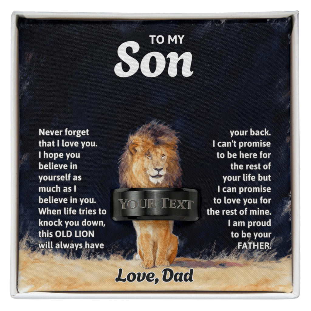 Engraved Men's Ring