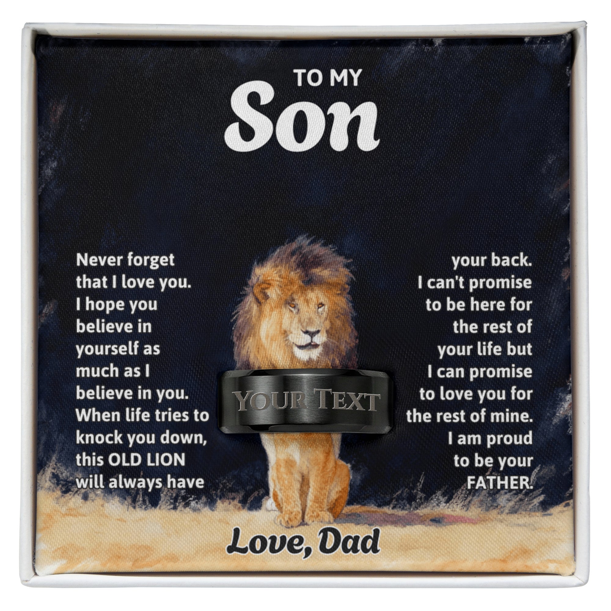 Engraved Men's Ring