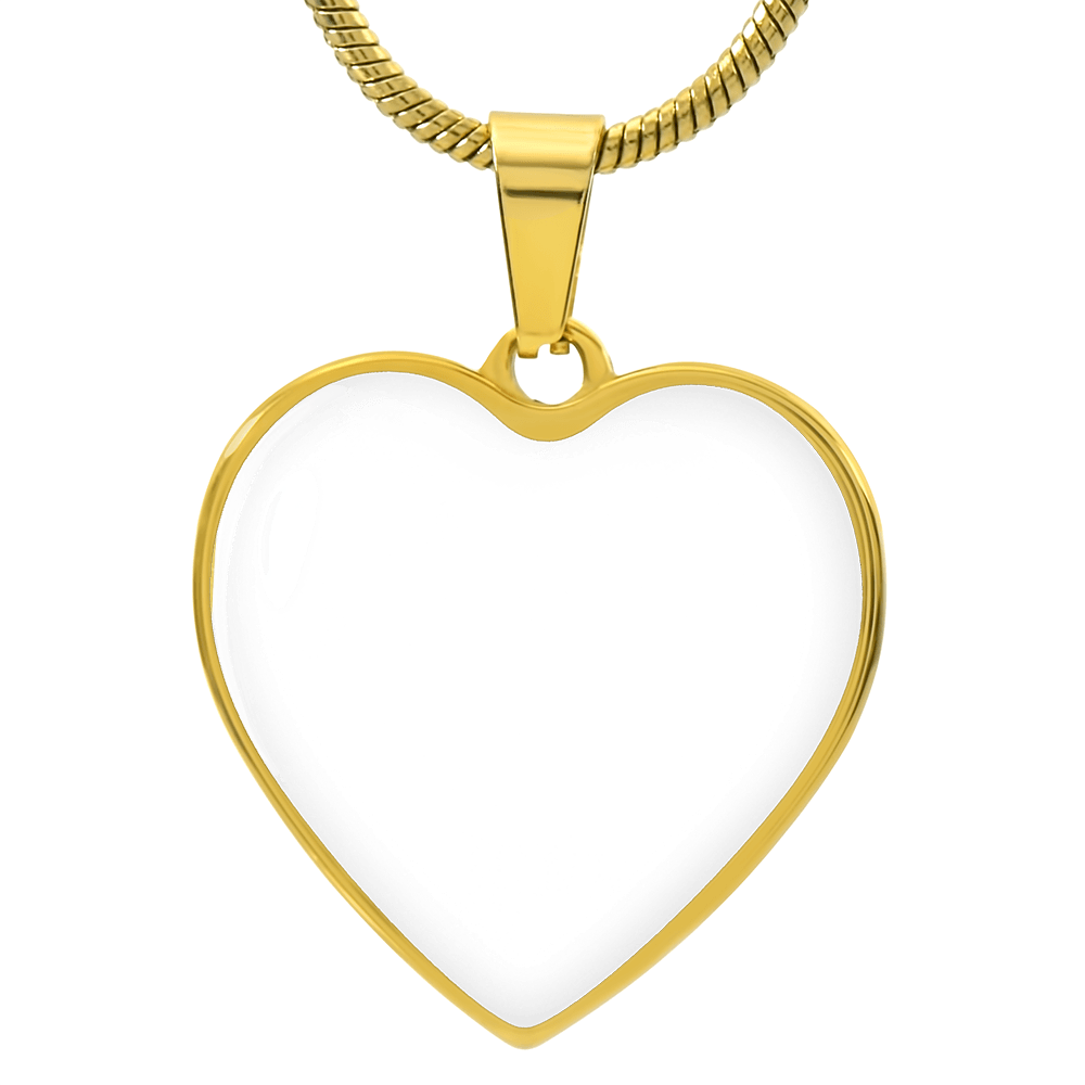 Mummy You Are My World Engraved Heart Necklace