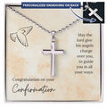 Personalised Cross Necklace with Ball Chain