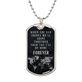 We’ll Shine Together Forever Dog Tag Necklace