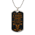 Born to Ride Biker Passion Dog Tag Necklace