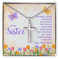 Artisan Cross Necklace with Ball Chain