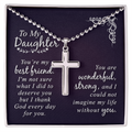 Artisan Cross Necklace with Ball Chain