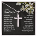 Artisan Cross Necklace with Ball Chain