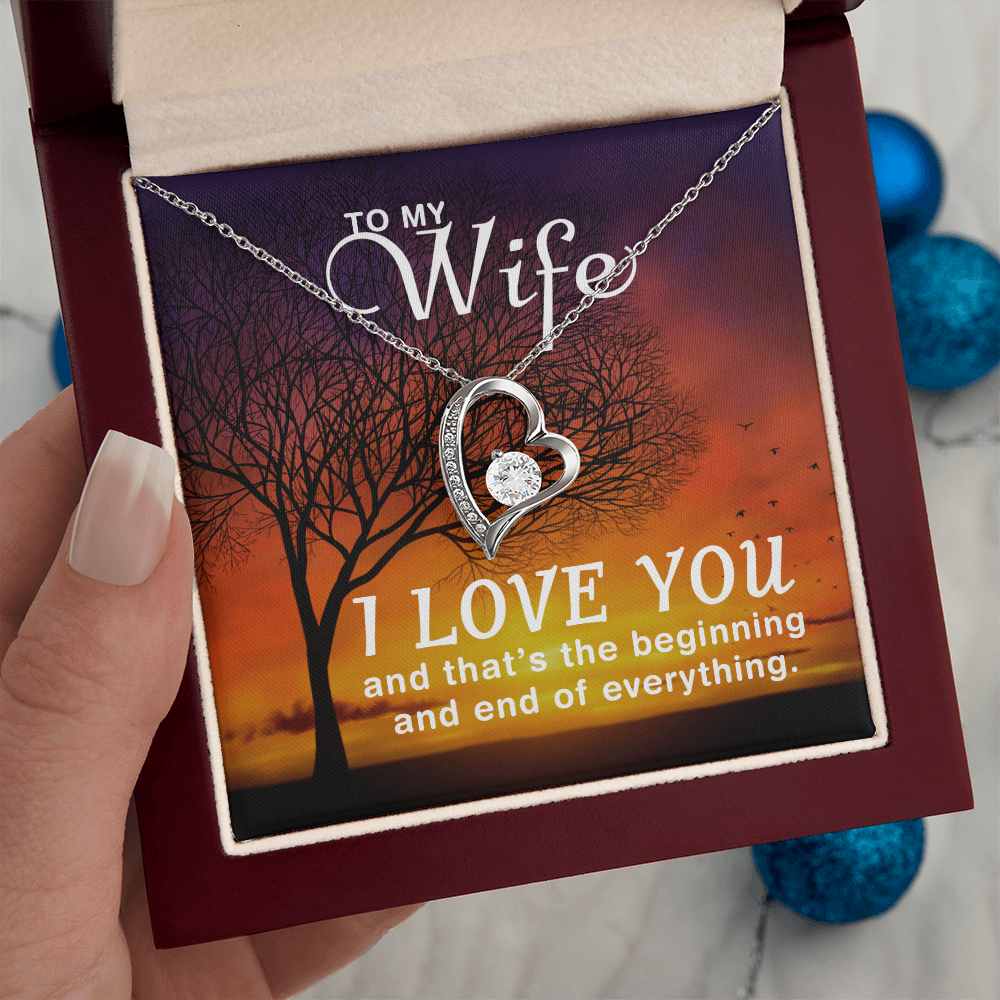 Forever Love Heart Necklace Gift for Her