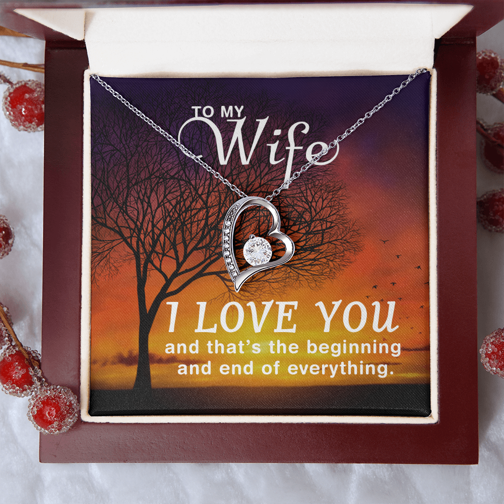 Forever Love Heart Necklace Gift for Her