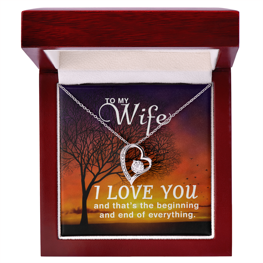 Forever Love Heart Necklace Gift for Her