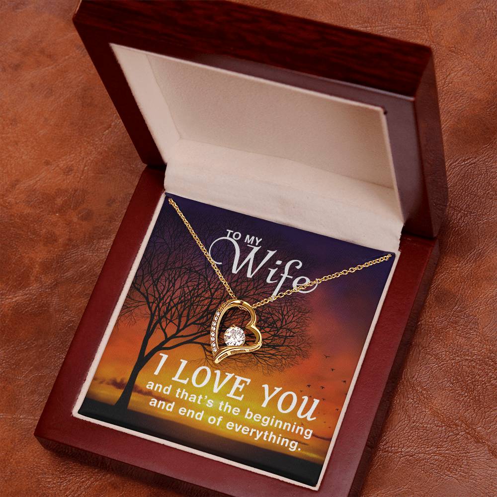 Forever Love Heart Necklace Gift for Her