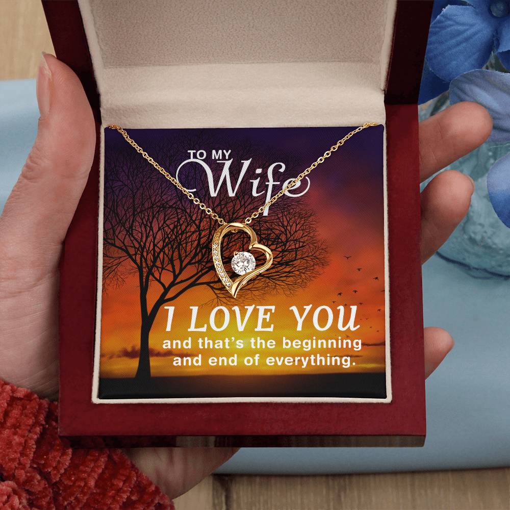Forever Love Heart Necklace Gift for Her