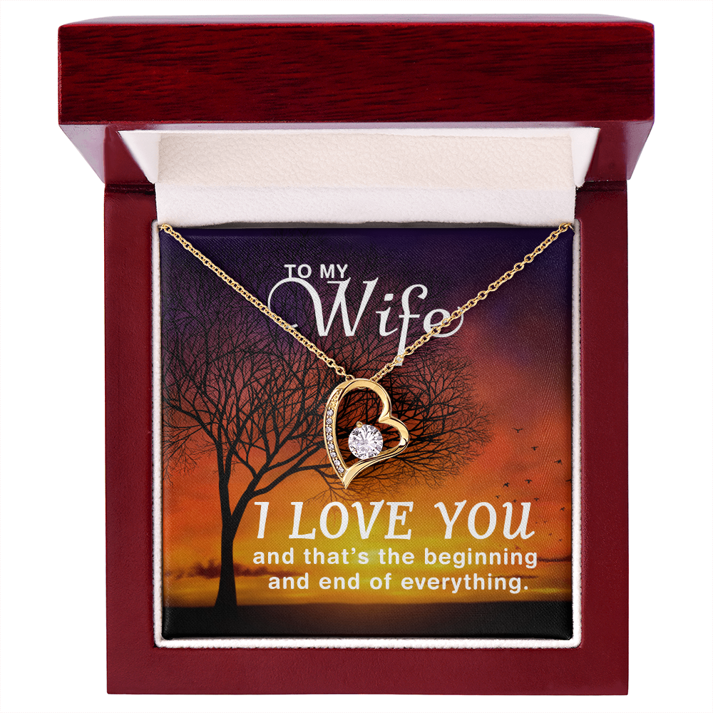 Forever Love Heart Necklace Gift for Her