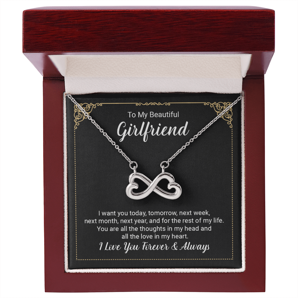 Beautiful Girlfriend Forever and Always Endless Love Necklace