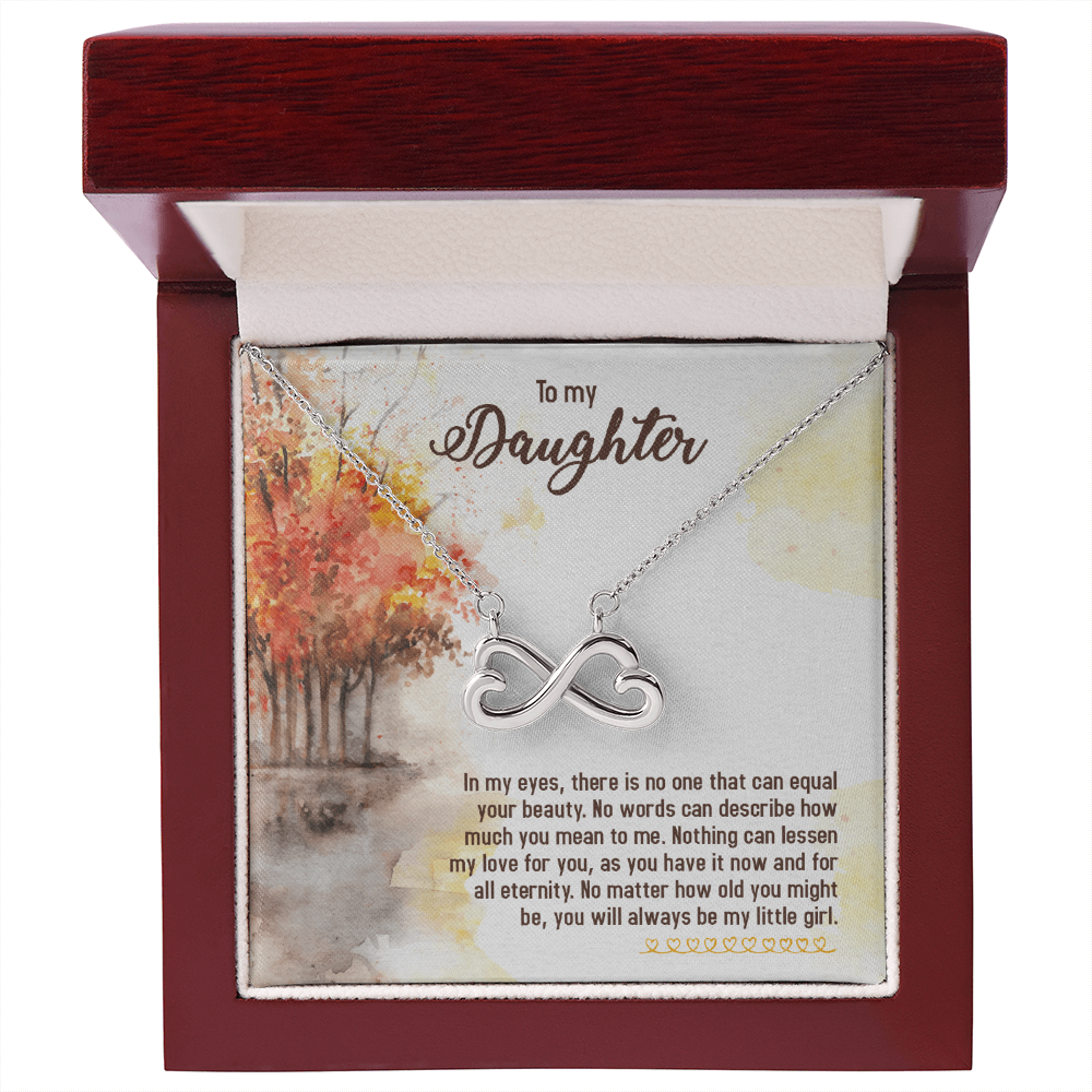 To My Daughter Always My Little Girl Endless Love Necklace