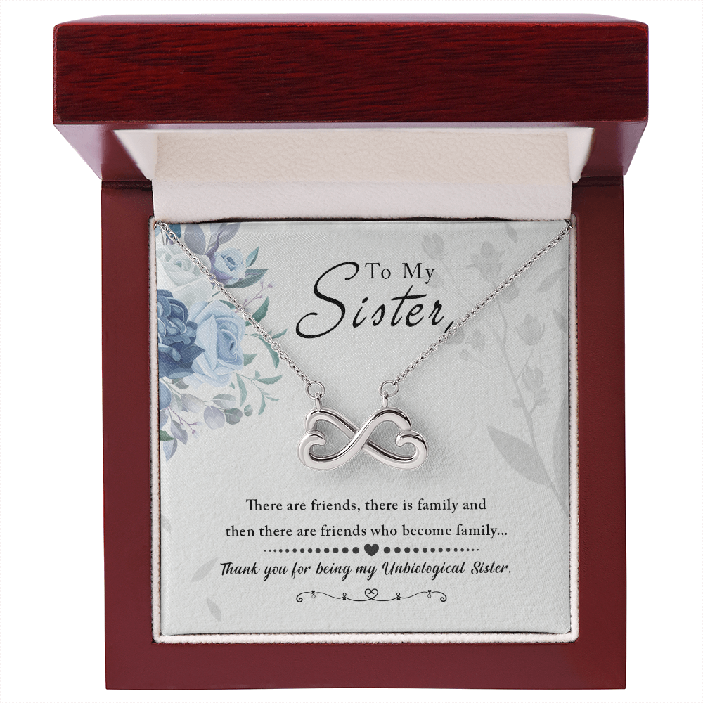 Unbiological Sister Friends Become Family Endless Love Necklace