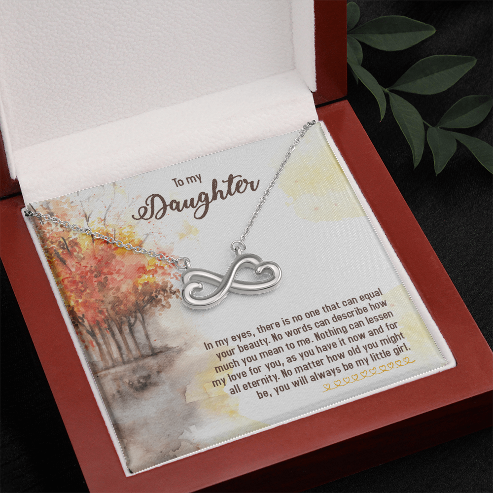 To My Daughter Always My Little Girl Endless Love Necklace
