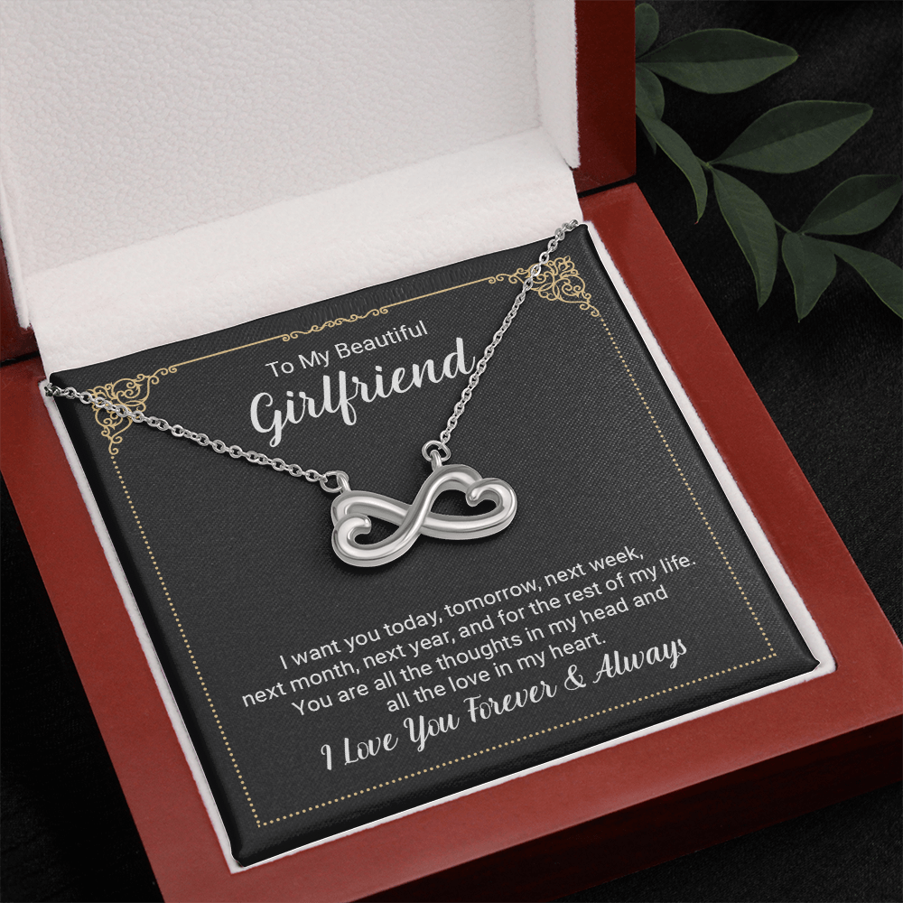Beautiful Girlfriend Forever and Always Endless Love Necklace