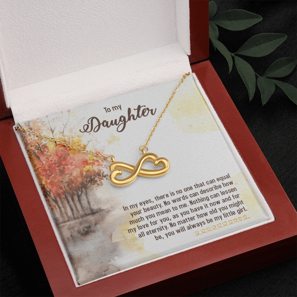 To My Daughter Always My Little Girl Endless Love Necklace