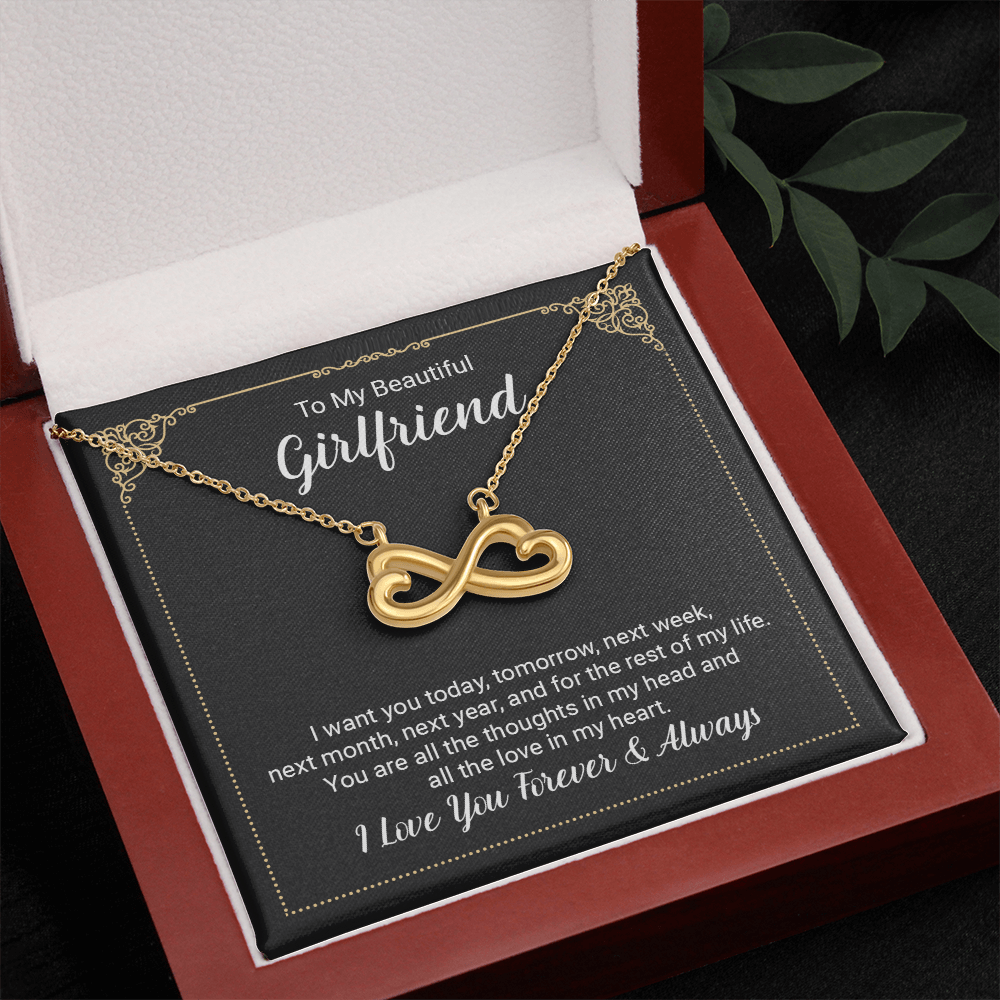 Beautiful Girlfriend Forever and Always Endless Love Necklace