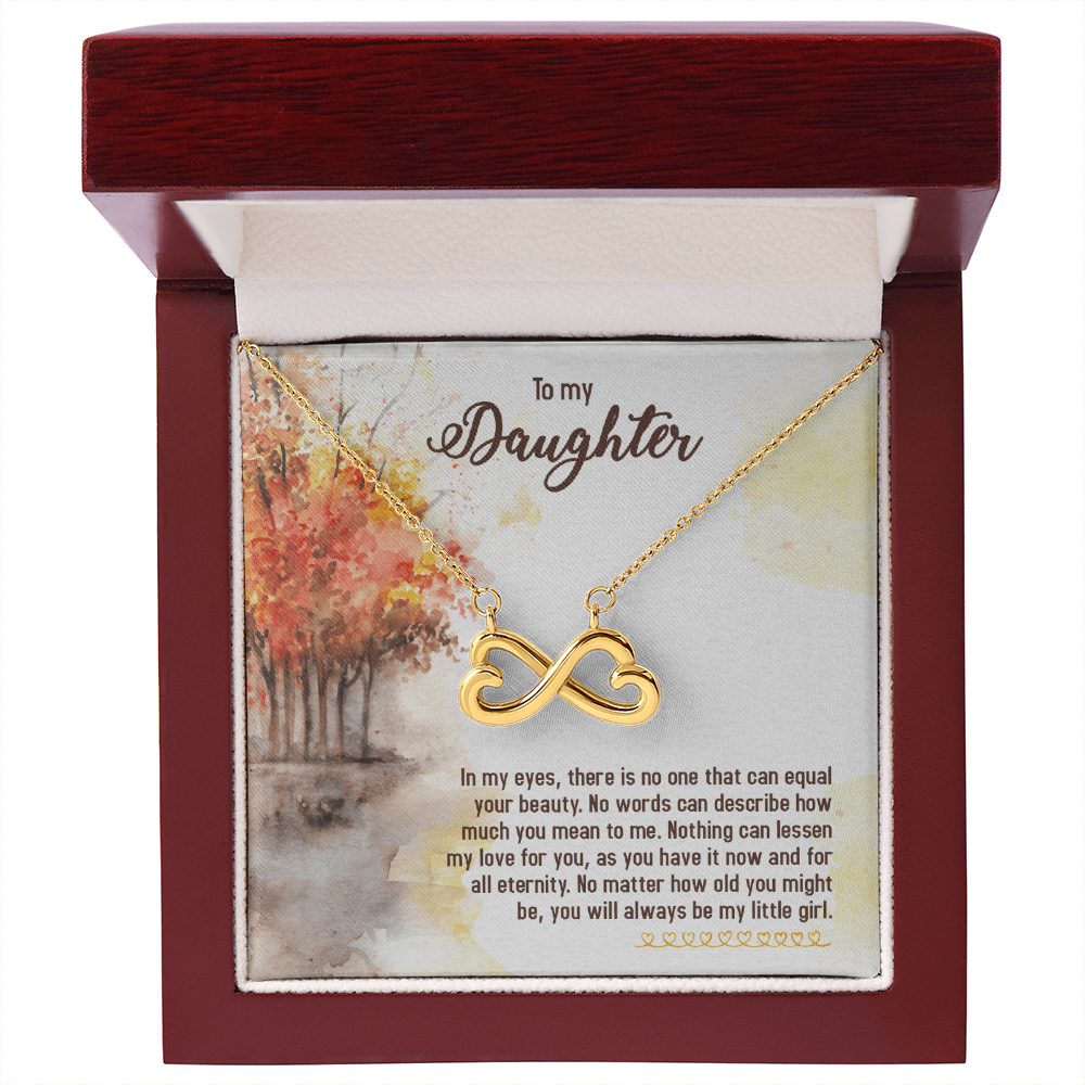 To My Daughter Always My Little Girl Endless Love Necklace