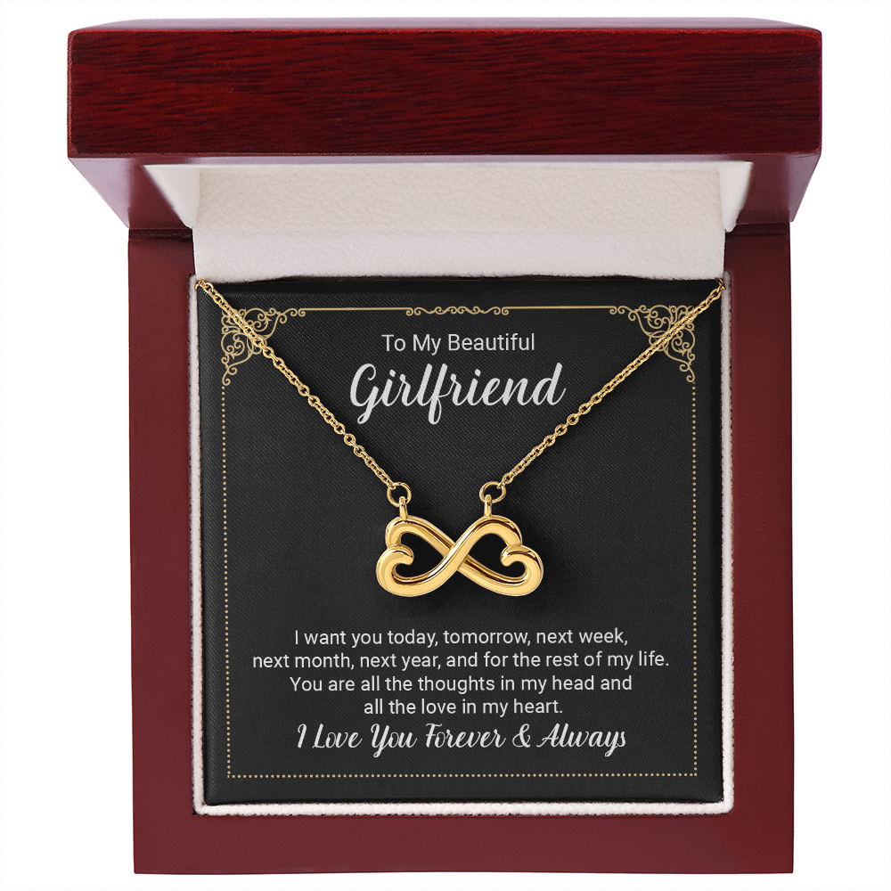 Beautiful Girlfriend Forever and Always Endless Love Necklace