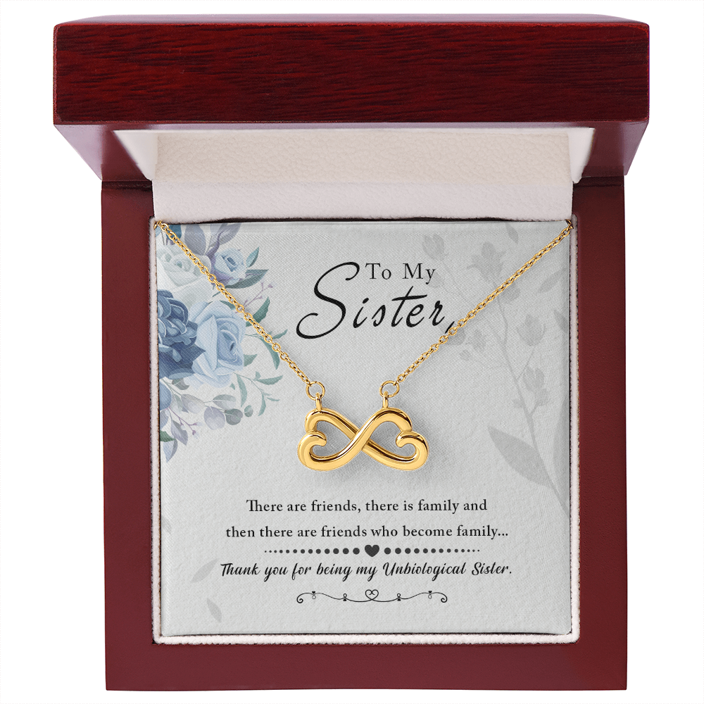 Unbiological Sister Friends Become Family Endless Love Necklace