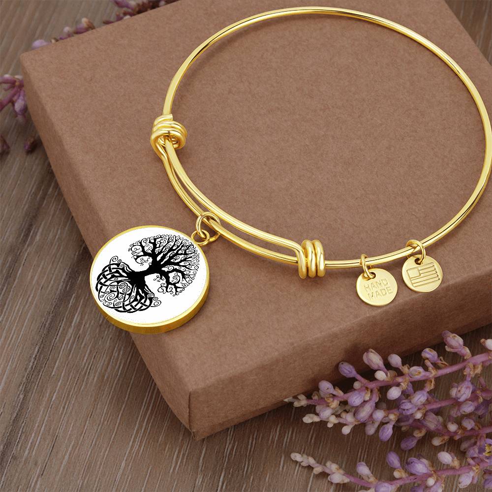 Celtic Tree of Life Circle Bangle