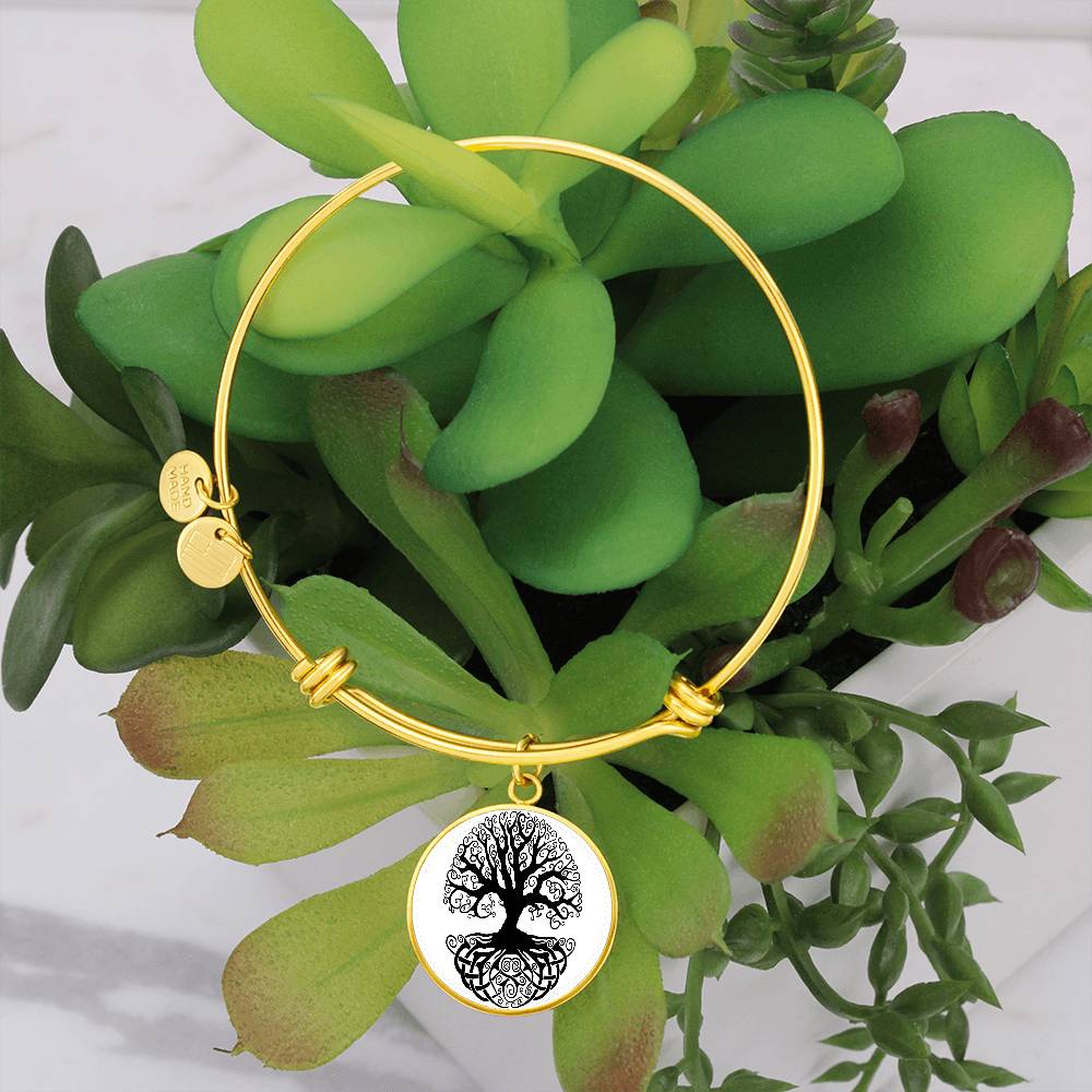 Celtic Tree of Life Circle Bangle
