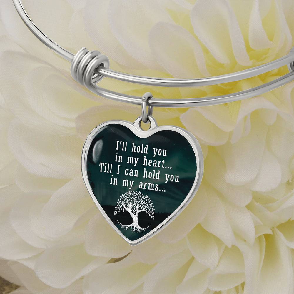 Hold You in My Heart Luxury Heart Bangle