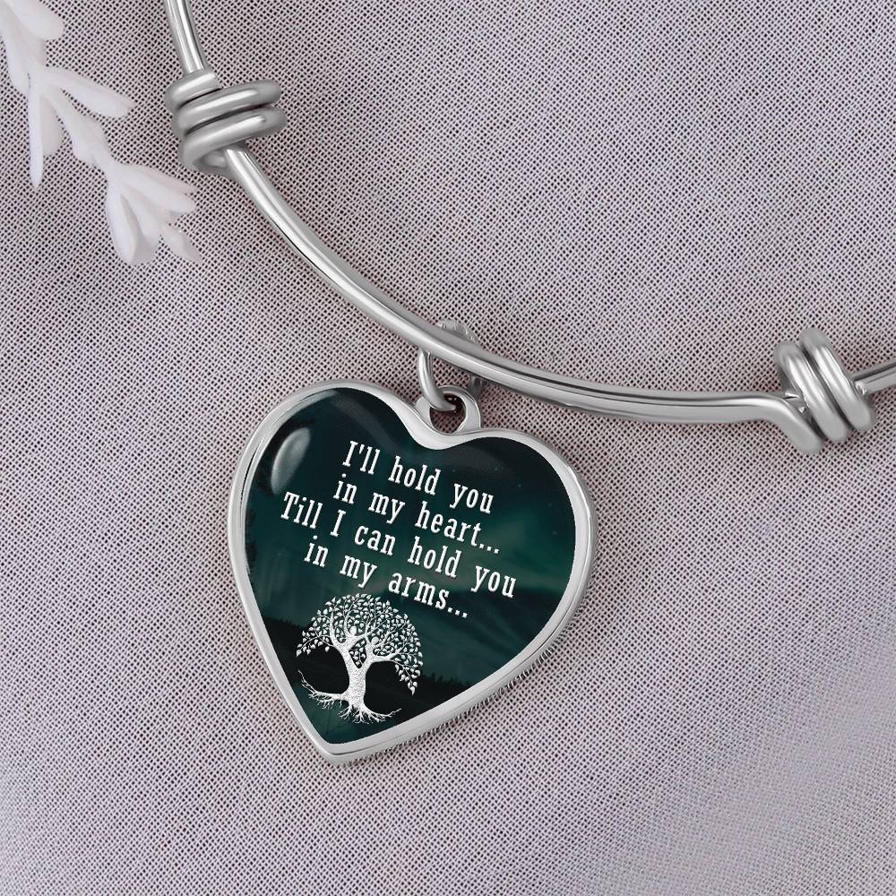 Hold You in My Heart Luxury Heart Bangle