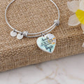 Smile Is the Key Luxury Heart Bangle