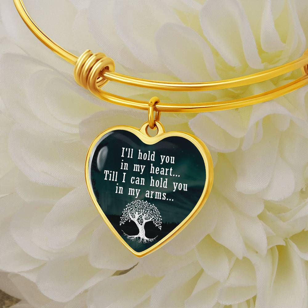 Hold You in My Heart Luxury Heart Bangle