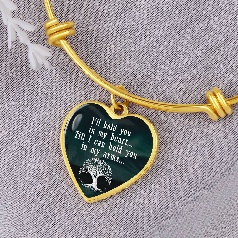 Hold You in My Heart Luxury Heart Bangle