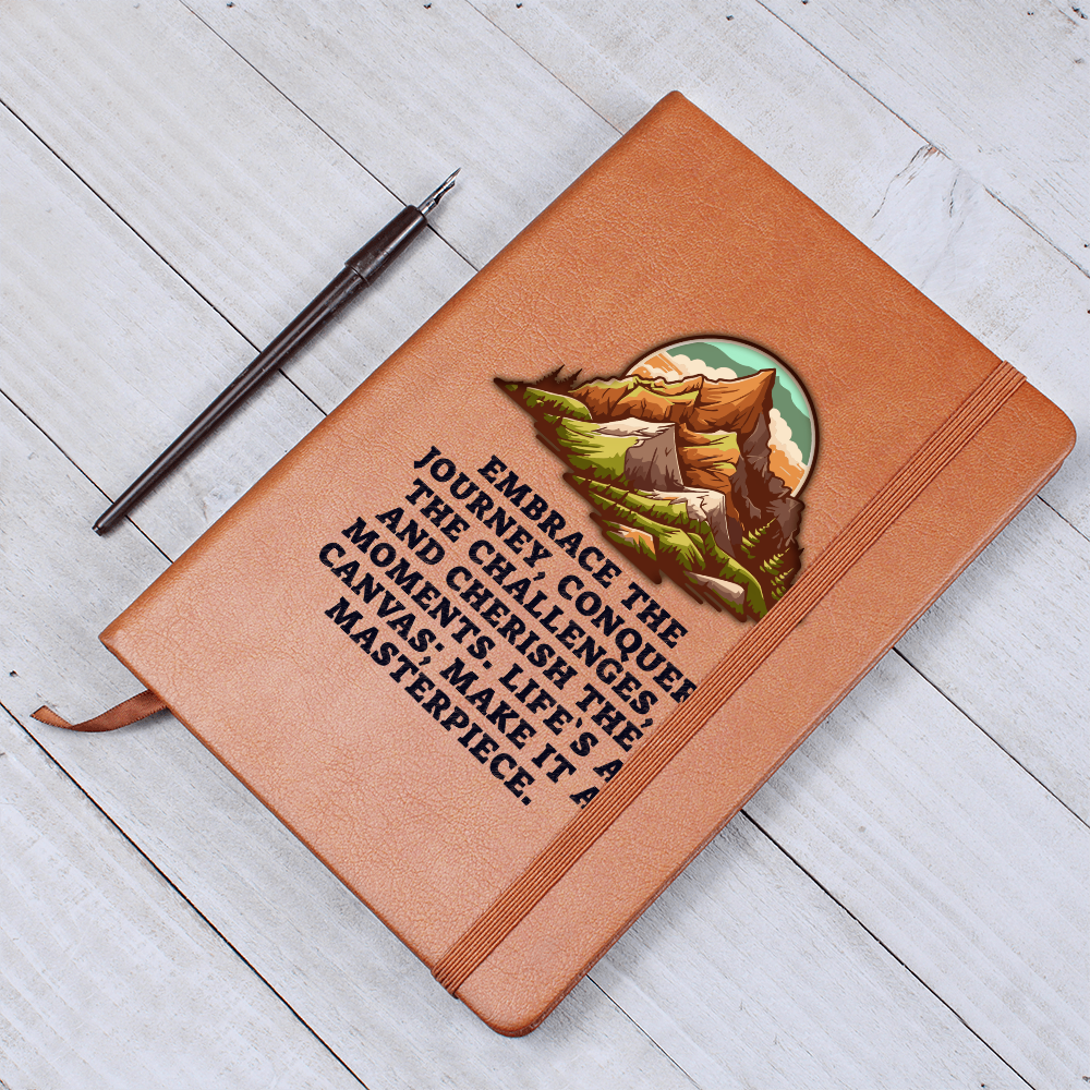 Embrace the Journey Life's a Canvas Graphic Journal