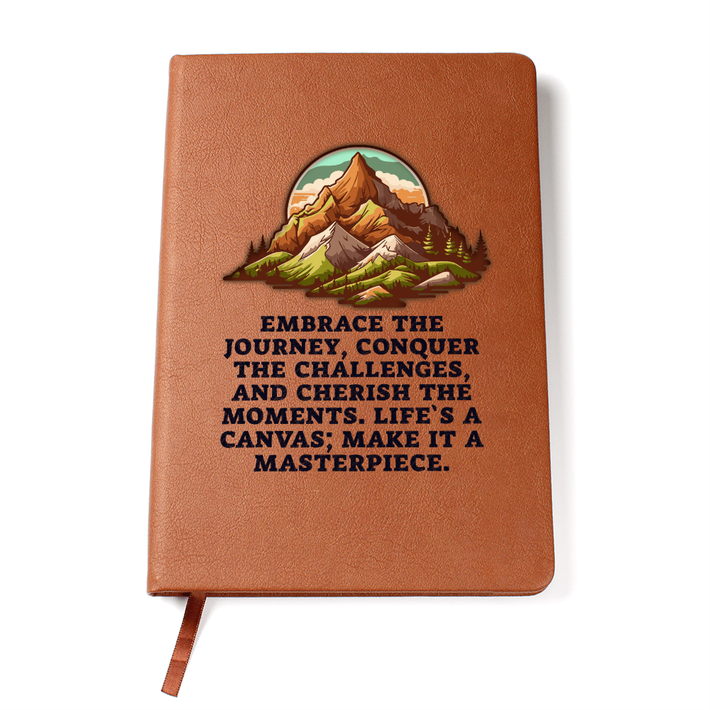 Embrace the Journey Life's a Canvas Graphic Journal