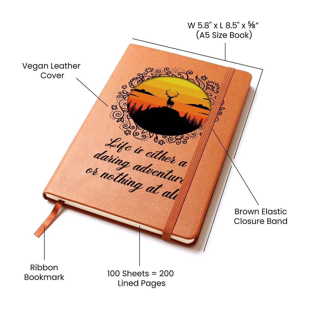 Life Is Either a Daring Adventure or Nothing at All Graphic Journal