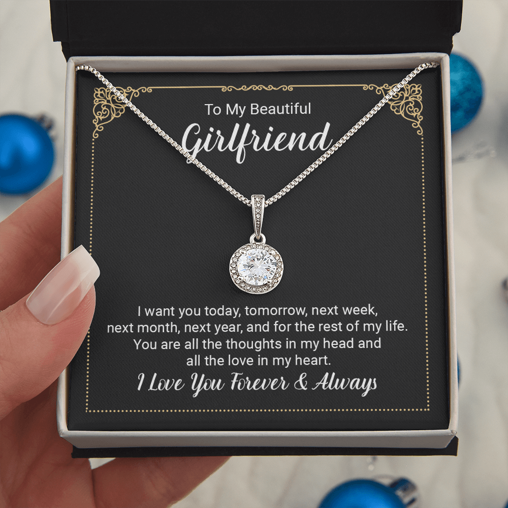 Beautiful Girlfriend Forever & Always Eternal Hope Necklace